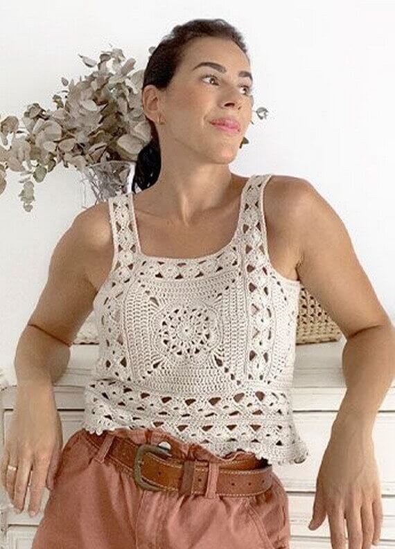 Nazari Top Free Crochet Pattern and Video Tutorial