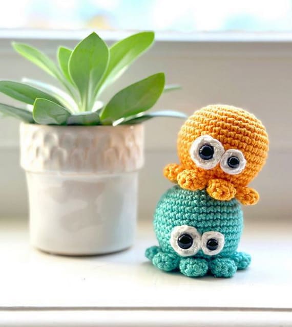 No-Sew Bubbles the Octopus Amigurumi