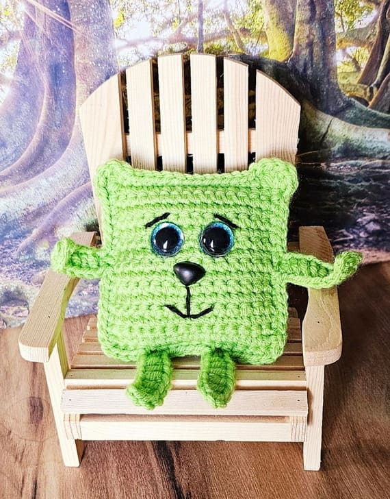 No Sew Square Bear Buddy