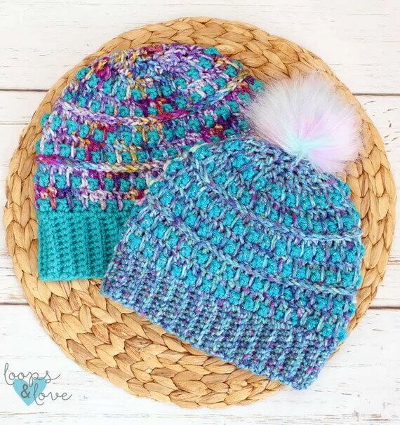 Northern Longridge Beanie Free Crochet Pattern