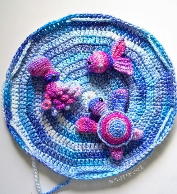 Ocean Pals Playset Free Crochet Pattern