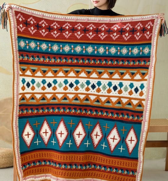 Palazi Intarsia Blanket