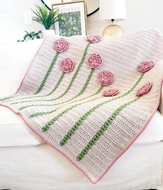 Petal Parade Blanket Free Crochet Pattern