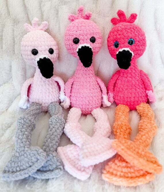 Plush Flamingo Amigurumi Free Crochet Pattern