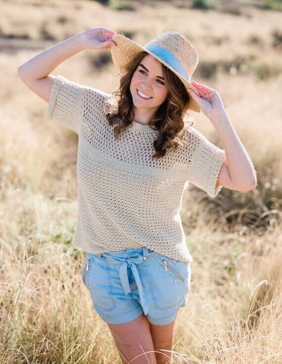 Positano Tee Free Crochet Pattern