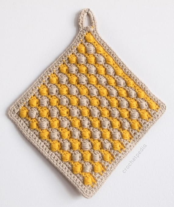 Puffy Crochet Hot Pad Free Pattern