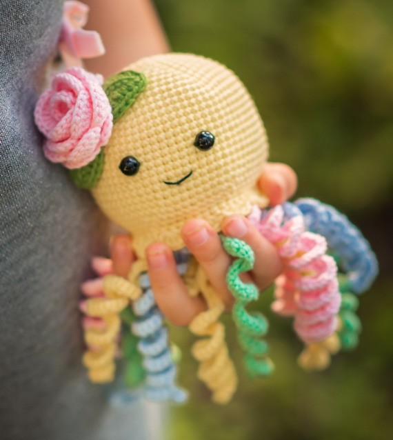 Rainbow Baby Octopus Crochet Pattern