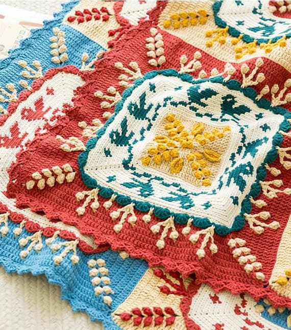 Relievo Intarsia Blanket