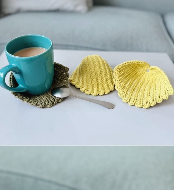 Seashell Inspired Coaster Crochet Pattern