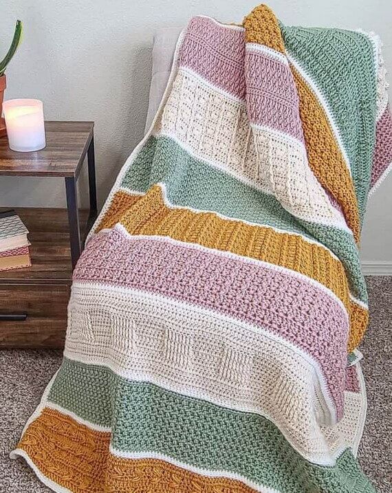 Serenity Throw Blanket Free Crochet Pattern