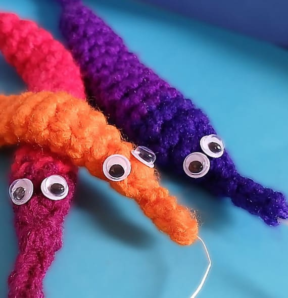 Silly Willy Worm On A String