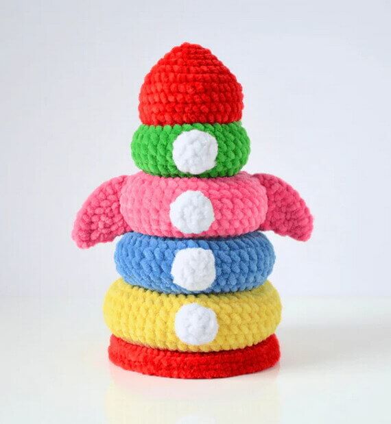 Space Shuttle Stacking Toy Free Crochet Pattern