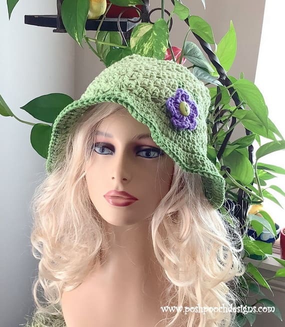 Spring Green Granny Bucket Hat