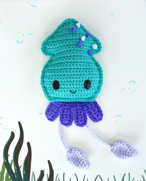 Squid Amigurumi Free Crochet Pattern