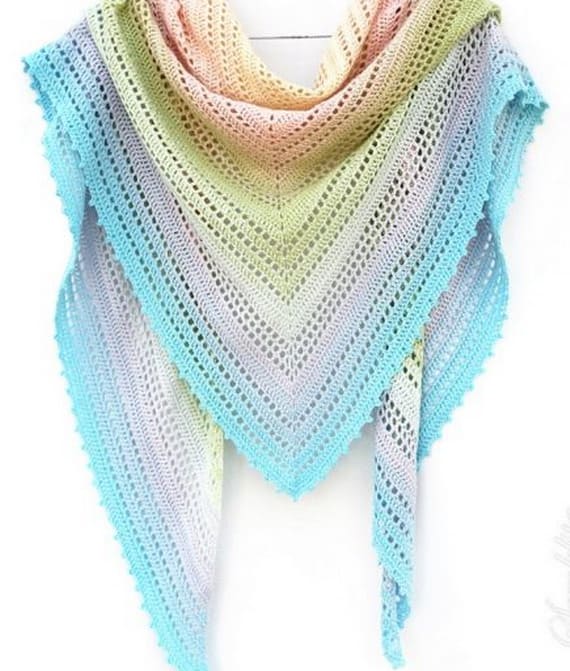 Summer Morning Shawl Free Crochet Pattern