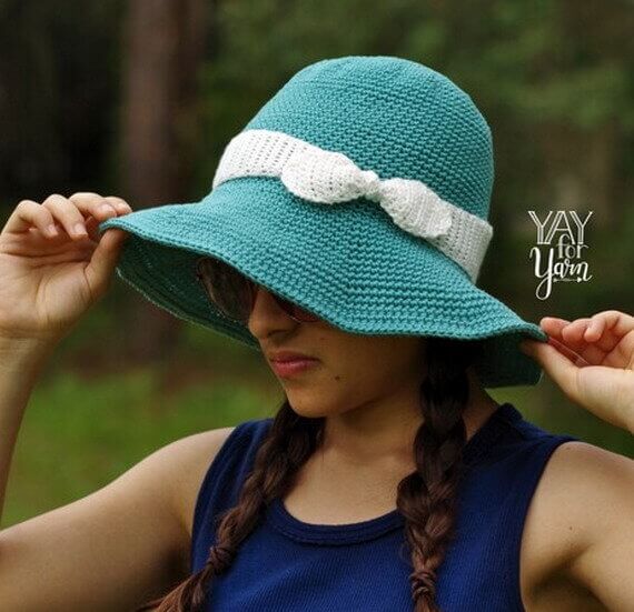 Summer Sunhat Free Crochet Pattern and Video Tutorial