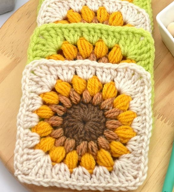 Sunflower Granny Square Pattern