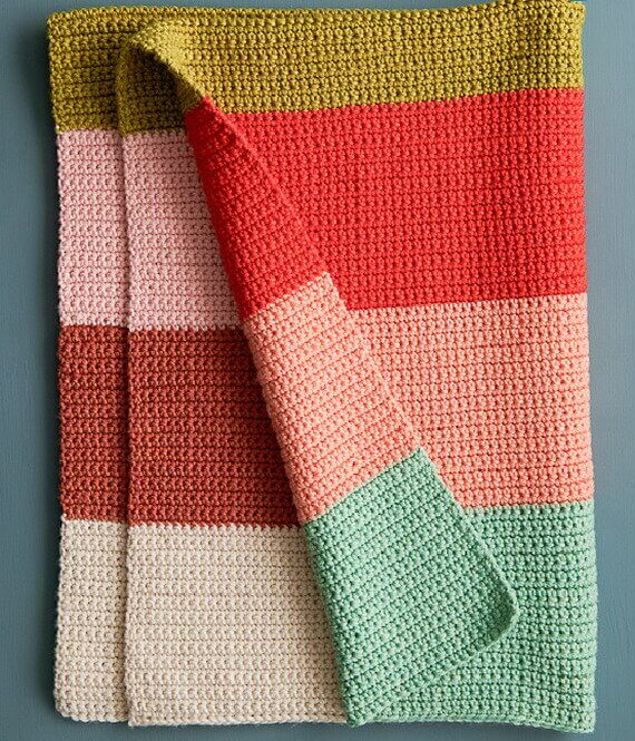Super Easy Baby Blanket Free Crochet Pattern