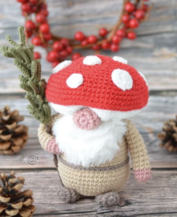 The Mushroom Gnome Free Crochet Pattern