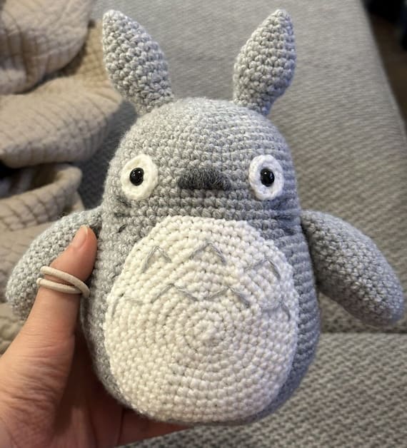 Totoro Plushie with Tail Free Crochet Pattern