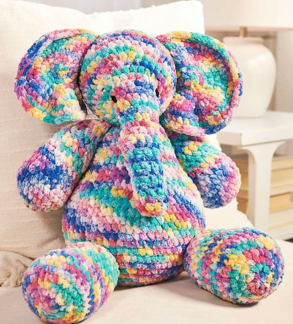 Trunkadelic Elephant Amigurumi Pattern