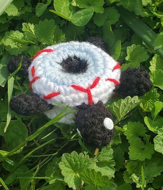 Turtle Donut Keychain