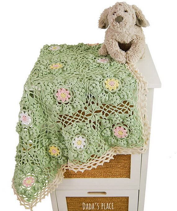 Wildflower Blanket Free Crochet Pattern