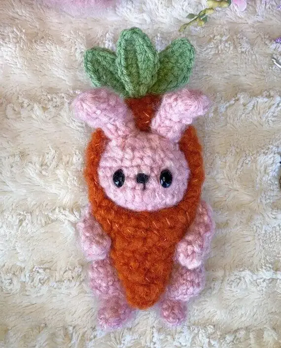 Bunny in a Carrot Costume Free Crochet Pattern