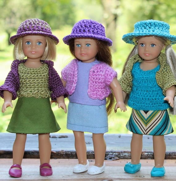 Hats for Mini AG and Lori Dolls