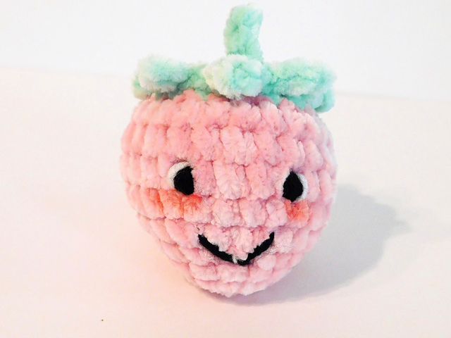 Chenille Strawberry Pal Free Crochet Pattern